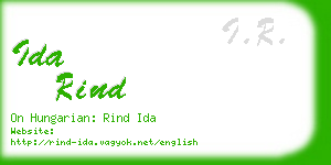 ida rind business card